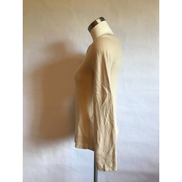 Kate Spade Tan Sweater W/ Black Oversized Bow, Size XS - Picture 6 of 9